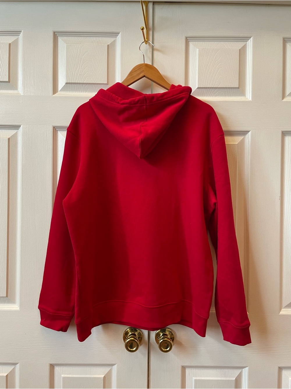 GAP Red Pullover Hoodie with Black Trim Logo - Picture 4 of 6